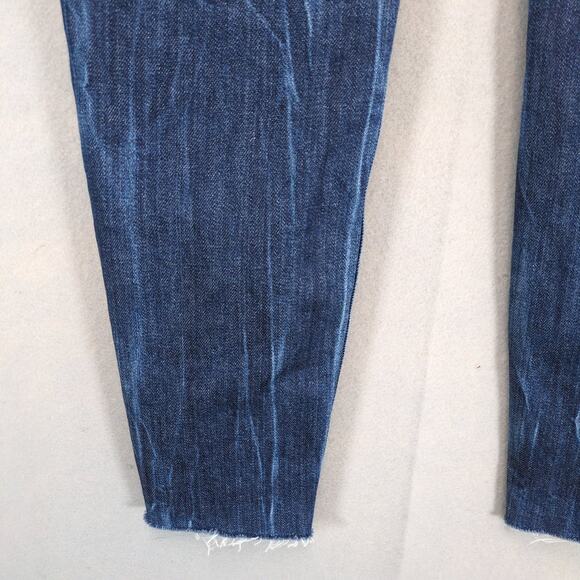 Joe's Jeans The Charlie High Rise Skinny Crop Distressed Women's 29 Button Front - Picture 5 of 7